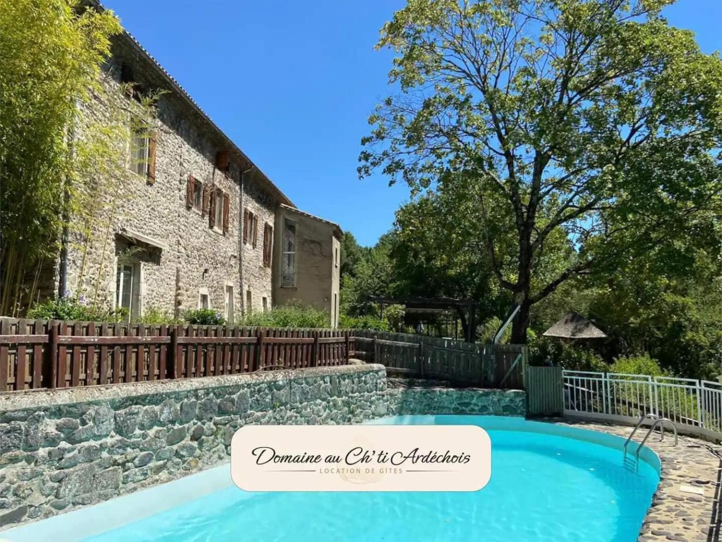 Gite De Groupe - Domaine Au Ch'Ti Ardechois Rochessauve Exterior foto